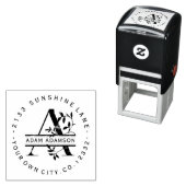 ビジネスブランディングスプリットモノグラムレターA セルフインキングスタンプ (インサイチュ)