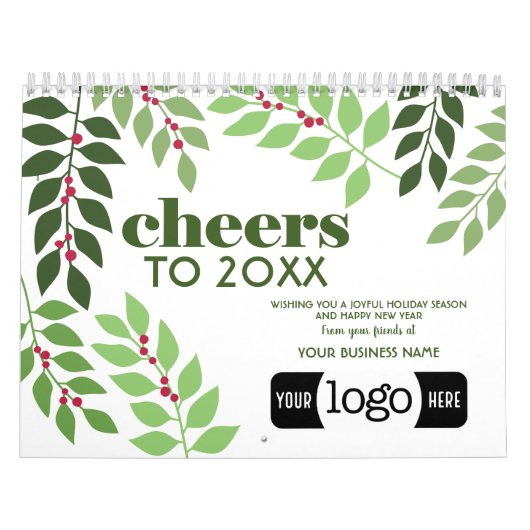 ビジネスブランディングプロモーション – ロゴ付き月次ゴール カレンダー (カバー)