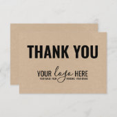 ビジネスブランディング会社ロゴクラフトありがとう サンキューカード (正面/裏面)