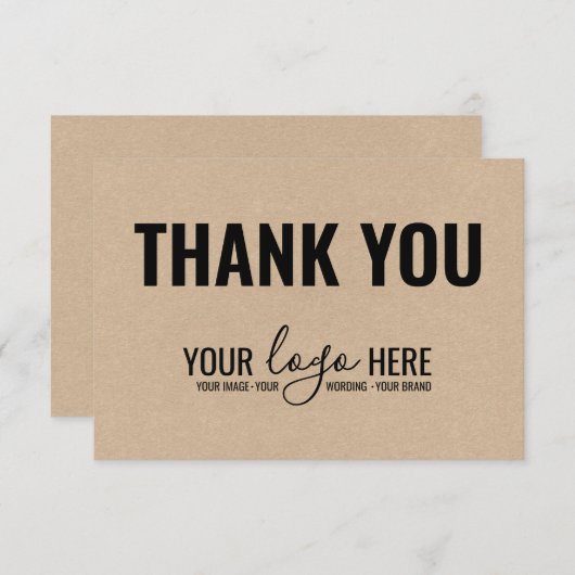 ビジネスブランディング会社ロゴクラフトありがとう サンキューカード (正面/裏面)