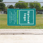 ビジネスブランドのティール（緑がかった色）グリーンポートレートバナー 横断幕 (インサイチュ)