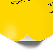 ビジネスブランドイエロー光沢ポスター ポスター (コーナー)