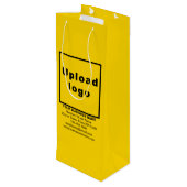 ビジネスブランドオンイエローワイン抱き枕 ワインギフトバッグ (裏面アングル)