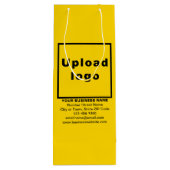 ビジネスブランドオンイエローワイン抱き枕 ワインギフトバッグ (裏面)