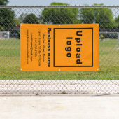 ビジネスブランドオンオレンジカラーポートレートバナー 横断幕 (インサイチュ)