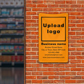 ビジネスブランドオンオレンジカラーポートレートバナー 横断幕