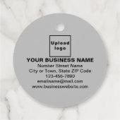 ビジネスブランドオングレーサークルラベル フェイバータグ (裏面)