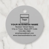 ビジネスブランドオングレーサークルラベル フェイバータグ (正面)