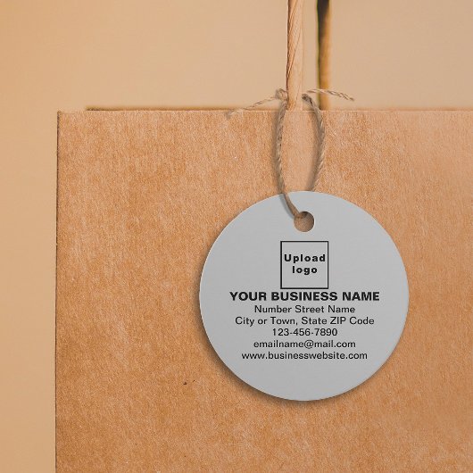 ビジネスブランドオングレーサークルラベル フェイバータグ