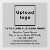 ビジネスブランドオングレースクエアウィンドウにしがみつく ウィンドウサイン (シート)