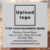 ビジネスブランドオングレースクエアウィンドウにしがみつく ウィンドウサイン (シート2)