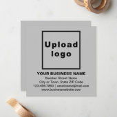 ビジネスブランドオングレースクエアフラットノートカード ノートカード (正面/裏面インサイチュ)