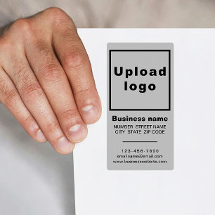 ビジネスブランドオングレーポートレート出荷ラベル ラベル