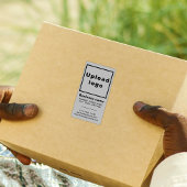 ビジネスブランドオングレーポートレート出荷ラベル ラベル