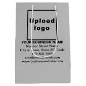 ビジネスブランドオングレーミディアムサイズ抱き枕 ミディアムペーパーバッグ (裏面)