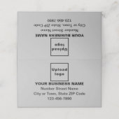 ビジネスブランドオンスモールグレー折り畳み座席表 プレイスカード (外部開封)