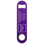 ビジネスブランドオンパープルボトルオープナー スピード栓抜き (正面)