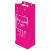 ビジネスブランドオンピンクワイン抱き枕 ワインギフトバッグ (裏面アングル)