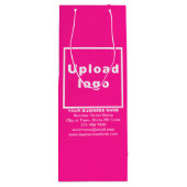 ビジネスブランドオンピンクワイン抱き枕 ワインギフトバッグ (裏面)