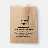 ビジネスブランドオンブラウン紙バッグ フェイバーバッグ (正面)