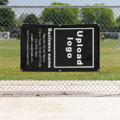 ビジネスブランドオンブラックポートレートバナー 横断幕 (インサイチュ)