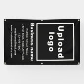 ビジネスブランドオンブラックポートレートバナー 横断幕 (横)