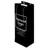 ビジネスブランドオンブラックワイン抱き枕 ワインギフトバッグ (裏面アングル)