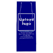 ビジネスブランドオンブルーワイン抱き枕 ワインギフトバッグ (裏面)