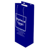 ビジネスブランドオンブルーワイン抱き枕 ワインギフトバッグ (正面アングル)