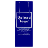 ビジネスブランドオンブルーワイン抱き枕 ワインギフトバッグ (正面)