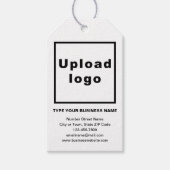 ビジネスブランドオンホワイトギフトラベル ギフトタグ (正面)