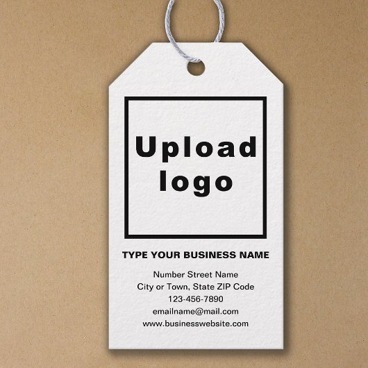 ビジネスブランドオンホワイトギフトラベル ギフトタグ