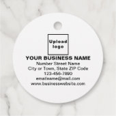 ビジネスブランドオンホワイトサークルラベル フェイバータグ (裏面)