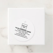 ビジネスブランドオンホワイトサークルラベル フェイバータグ (インサイチュ)