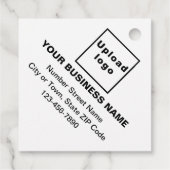 ビジネスブランドオンホワイトスクエアシェイプラベル フェイバータグ (裏面)