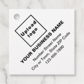 ビジネスブランドオンホワイトスクエアシェイプラベル フェイバータグ (正面)