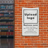 ビジネスブランドオンホワイトポートレートバナー 横断幕