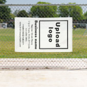 ビジネスブランドオンホワイトポートレートバナー 横断幕 (インサイチュ)