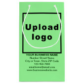 ビジネスブランドオンライトグリーンスモールサイズ抱き枕 スモールペーパーバッグ (裏面)