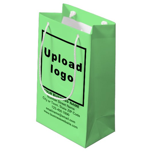 ビジネスブランドオンライトグリーンスモールサイズ抱き枕 スモールペーパーバッグ (裏面アングル)