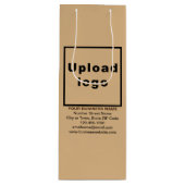 ビジネスブランドオンライトブラウンワイン抱き枕 ワインギフトバッグ (正面)