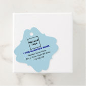 ビジネスブランドオンライトブルーファンシースクエアラベル フェイバータグ (インサイチュ)