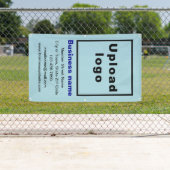 ビジネスブランドオンライトブルーポートレートバナー 横断幕 (インサイチュ)