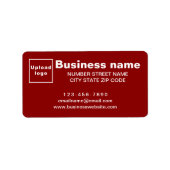 ビジネスブランドオンレッド住所 シール (正面)