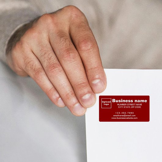 ビジネスブランドオンレッド住所 シール