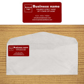 ビジネスブランドオンレッド住所 シール