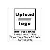 ビジネスブランドスクエア型木印 ラバースタンプ (インプリント)