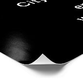 ビジネスブランドブラック光沢ポスター ポスター (コーナー)