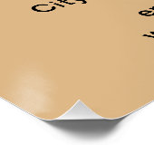 ビジネスブランドライトブラウン光沢ポスター ポスター (コーナー)