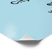 ビジネスブランドライトブルー光沢ポスター ポスター (コーナー)